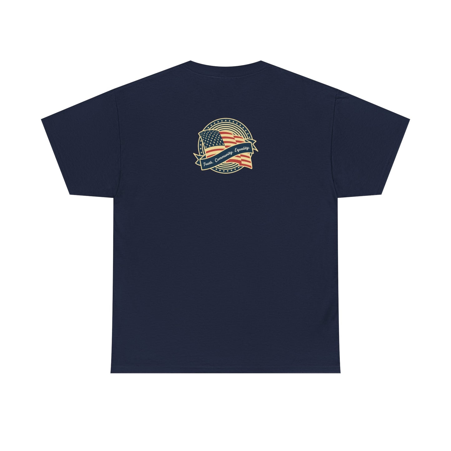 Progressive Patriot- Unisex Heavy Cotton Tee, Retro T-Shirt, Casual Wear, Gift for Activists, Independence Day, Protests, Everyday Apparel