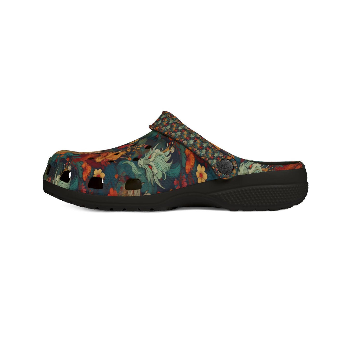 Colorful EVA Foam Rubber Clogs - Multiple Dragon Design for Comfort and Style
