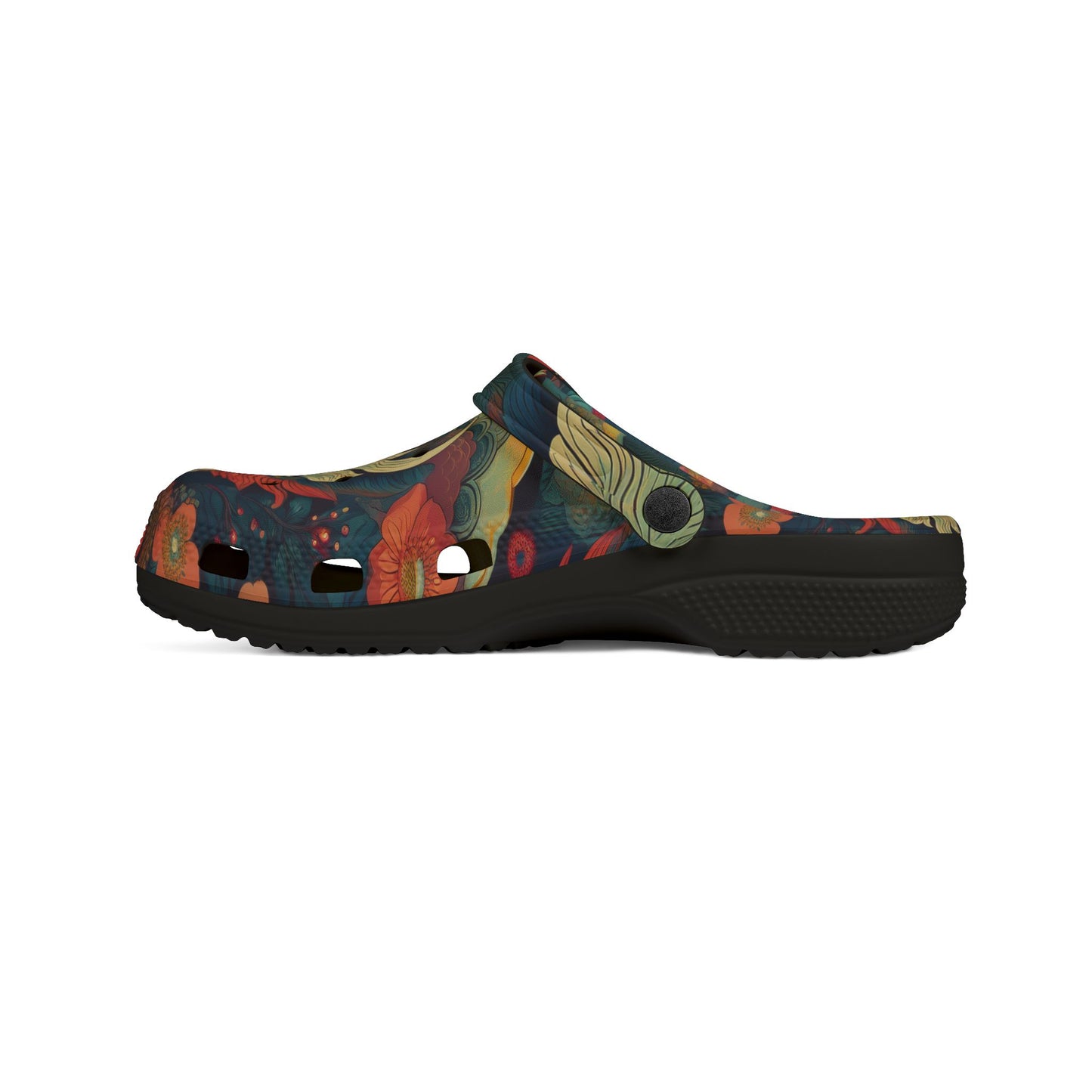 Artistic EVA Foam Rubber Clogs - Dragon Design for Comfort and Style