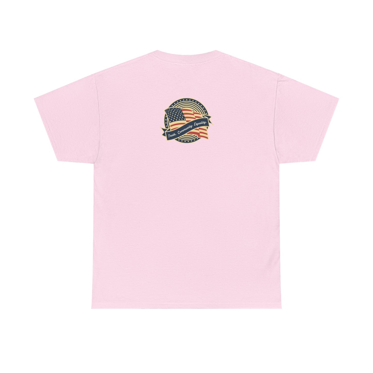 Progressive Patriot- Unisex Heavy Cotton Tee, Retro T-Shirt, Casual Wear, Gift for Activists, Independence Day, Protests, Everyday Apparel