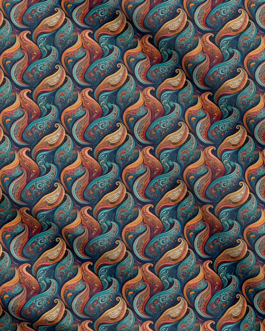 Vivid Paisley Shapes