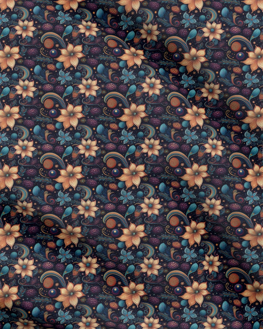 Fabric, Antique Lilies