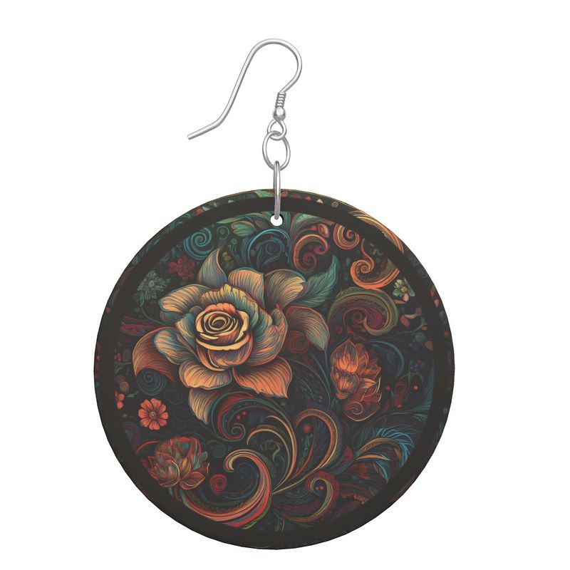 Wooden Earrings Organic Shapes