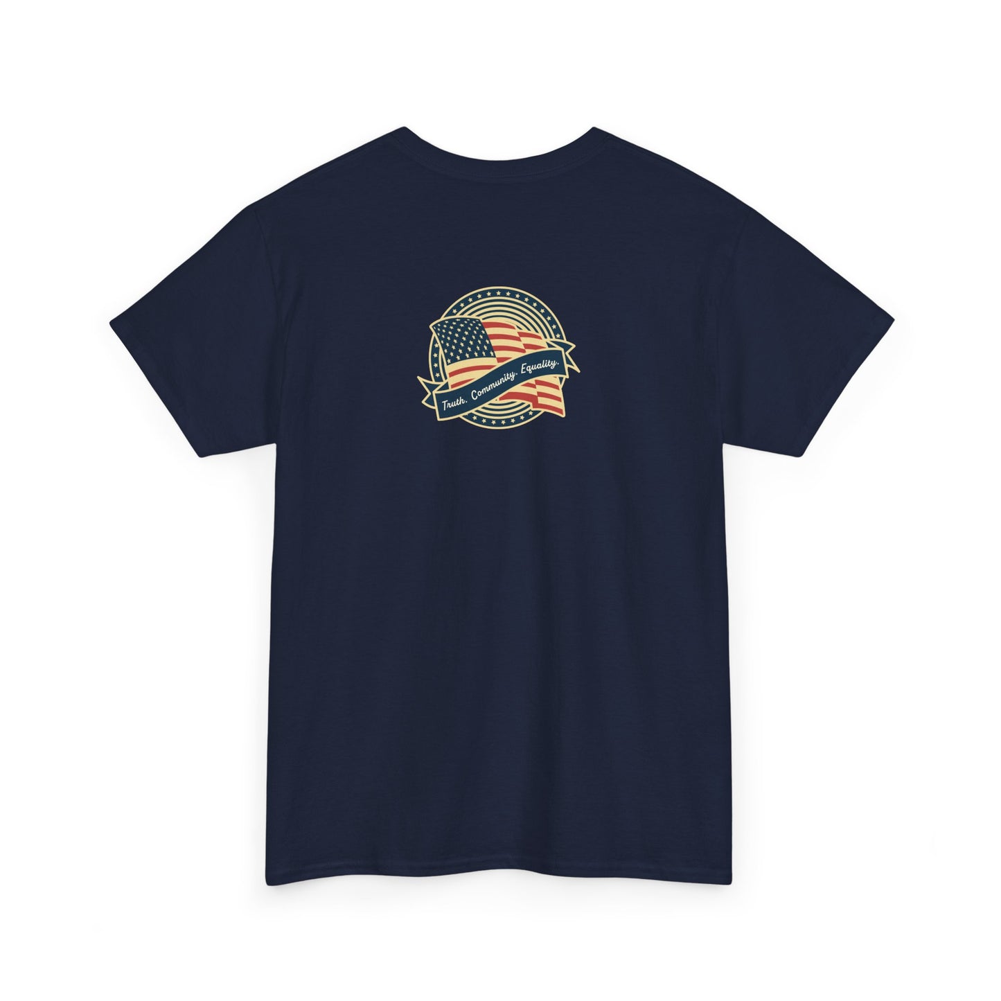 Progressive Patriot- Unisex Heavy Cotton Tee, Retro T-Shirt, Casual Wear, Gift for Activists, Independence Day, Protests, Everyday Apparel