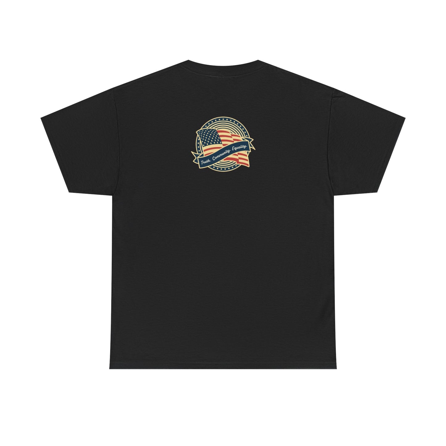 Progressive Patriot- Unisex Heavy Cotton Tee, Retro T-Shirt, Casual Wear, Gift for Activists, Independence Day, Protests, Everyday Apparel