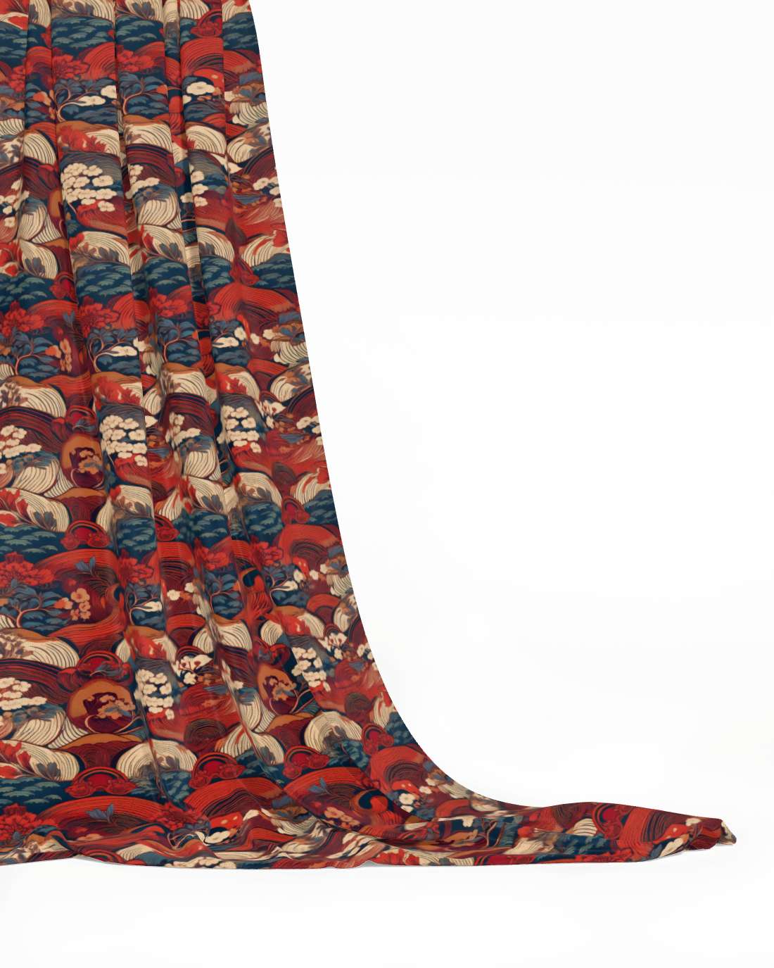 Repeat Pattern Fabric, Red Dream