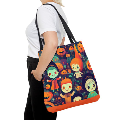 Halloween Trick-or-Treat Kids - Carry all Tote, Ideal for Parties, Eco-Friendly Reusable Shopper, Halloween Gift