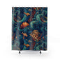 Ocean Reef-Inspired Shower Curtain with Vibrant Marine Life Design