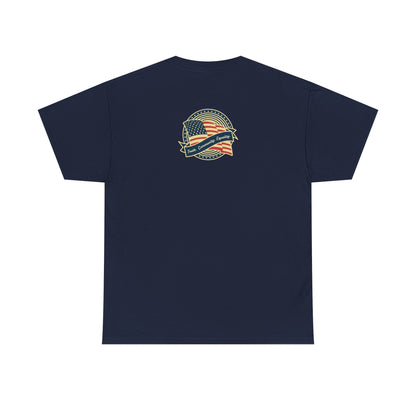 Progressive Patriot- Unisex Heavy Cotton Tee, Retro T-Shirt, Casual Wear, Gift for Activists, Independence Day, Protests, Everyday Apparel