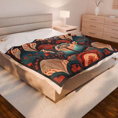 Throw Blanket - Art Deco Tree Pattern Design