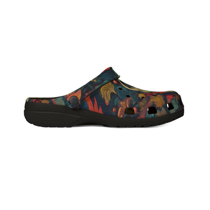 Artistic EVA Foam Rubber Clogs - Dragon Design for Comfort and Style