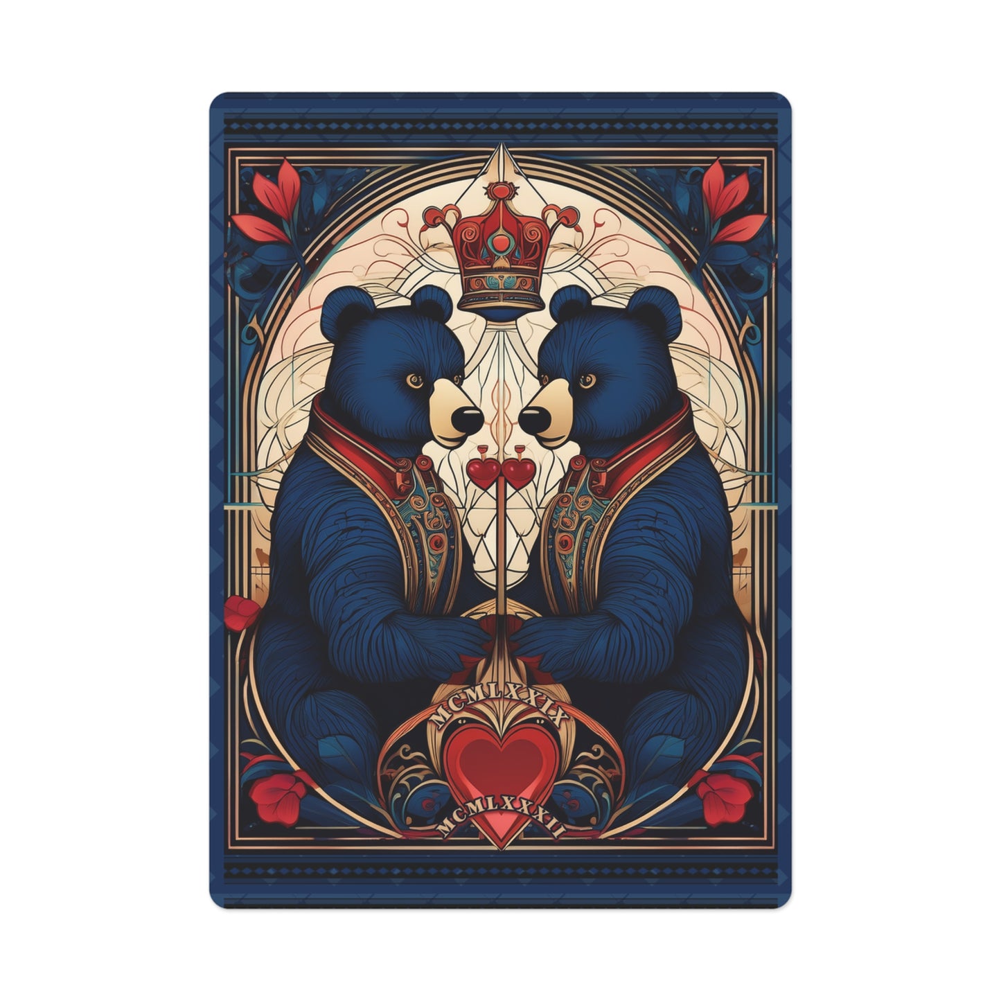 Elegant Bear-Designed Poker Cards | Unique Card Games for Friends, Game Night, Gifts, Poker Enthusiasts, Collectibles