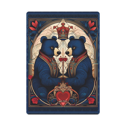 Elegant Bear-Designed Poker Cards | Unique Card Games for Friends, Game Night, Gifts, Poker Enthusiasts, Collectibles