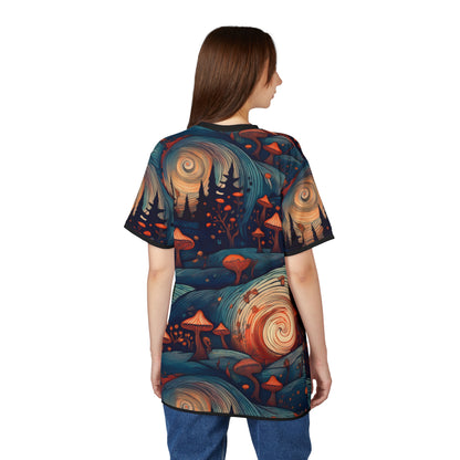 Psychedelic Mushroom Unisex Tee - Vibrant Art for Nature Lovers