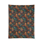 Woodland Critter Comforter - Autumn Fox & Squirrel Pattern Cozy Bedding