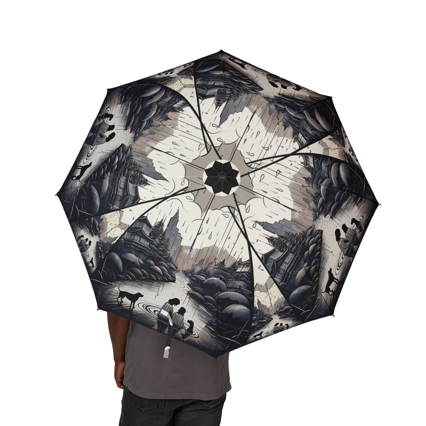 Chic Umbrella for Dog and Nature Lovers, Travel Companion, Rainy Day Essential, Gift for Outdoor Enthusiasts, Stylish Foldable Canopy