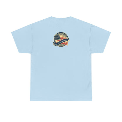 Progressive Patriot- Unisex Heavy Cotton Tee, Retro T-Shirt, Casual Wear, Gift for Activists, Independence Day, Protests, Everyday Apparel