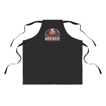 BBQ Kitchen Apron, Cooking Smock, Grilling Barbecue Chef Gift, Cooking Apron with Nature Scene, Outdoor Cooking Gear,