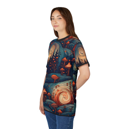 Psychedelic Mushroom Unisex Tee - Vibrant Art for Nature Lovers