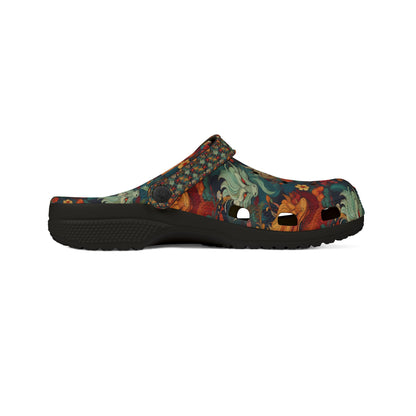 Colorful EVA Foam Rubber Clogs - Multiple Dragon Design for Comfort and Style
