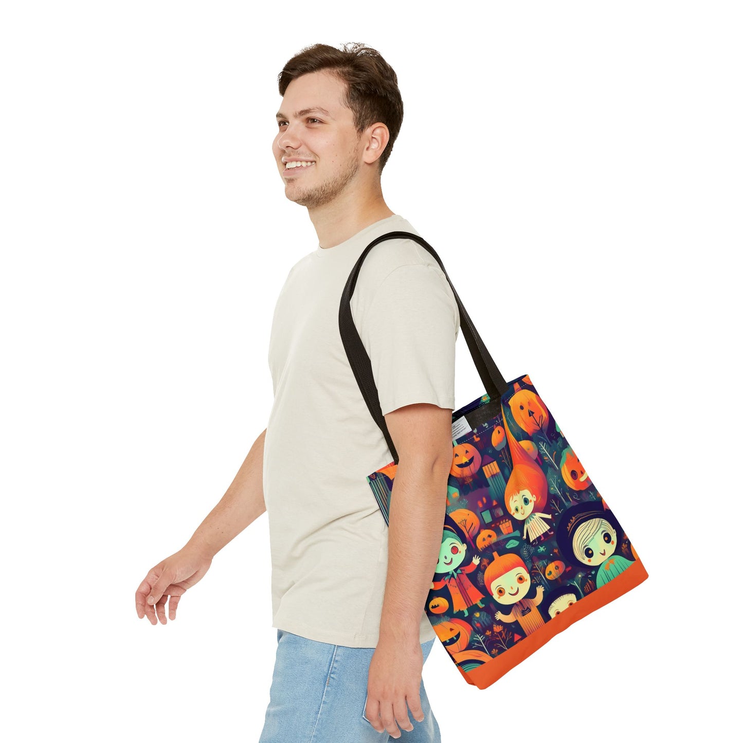 Halloween Trick-or-Treat Kids - Carry all Tote, Ideal for Parties, Eco-Friendly Reusable Shopper, Halloween Gift