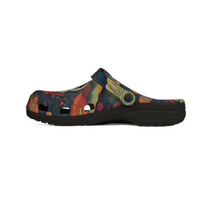 Artistic EVA Foam Rubber Clogs - Dragon Design for Comfort and Style