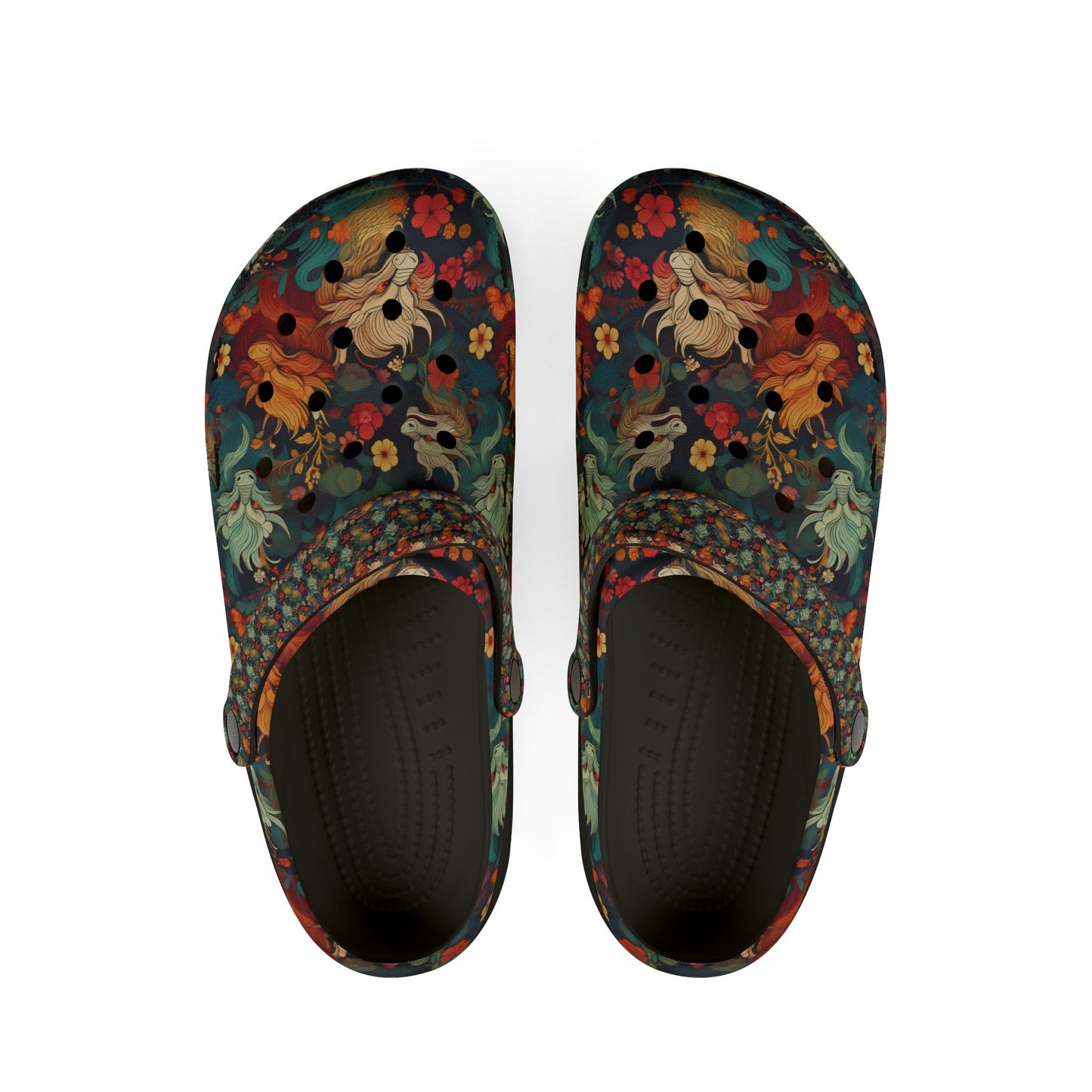 Colorful EVA Foam Rubber Clogs - Multiple Dragon Design for Comfort and Style