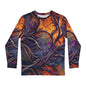 Vibrant Halloween Long Sleeve Unisex Top, Spiderweb Shirt - Vibrant Halloween Spiderweb Visceral Goth