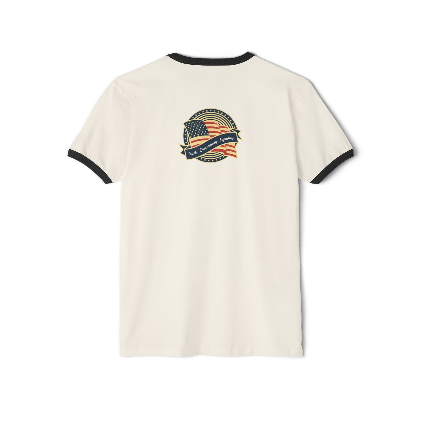 Retro American Flag Progressive Patriot Unisex T-Shirt, Truth Community Equality, USA Pride Tee, Fourth of July Shirt, Political Activist