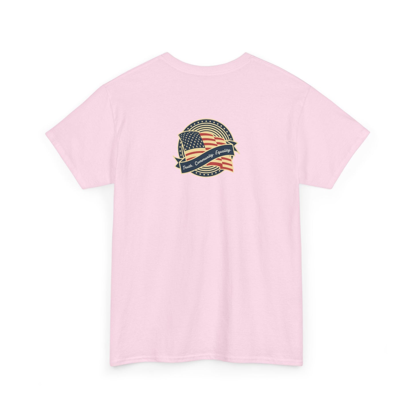 Progressive Patriot- Unisex Heavy Cotton Tee, Retro T-Shirt, Casual Wear, Gift for Activists, Independence Day, Protests, Everyday Apparel