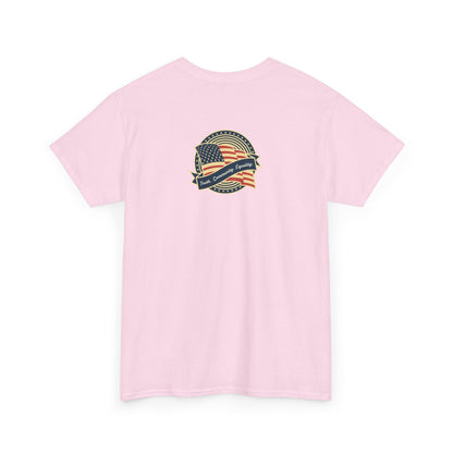 Progressive Patriot- Unisex Heavy Cotton Tee, Retro T-Shirt, Casual Wear, Gift for Activists, Independence Day, Protests, Everyday Apparel