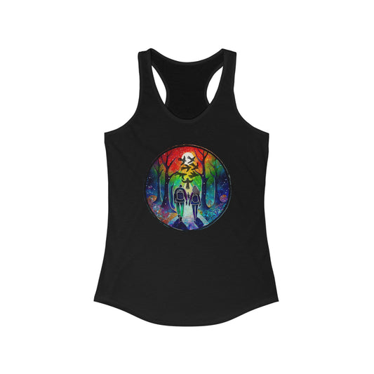 Tank Top, Rainbow Forest Hiking Adventure, Women's Workout Shirt, Nature Lover Gift, Sleeveless Tee, Summer Outdoor Clothing