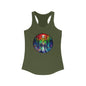 Tank Top, Rainbow Forest Hiking Adventure, Women's Workout Shirt, Nature Lover Gift, Sleeveless Tee, Summer Outdoor Clothing