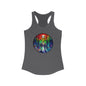 Tank Top, Rainbow Forest Hiking Adventure, Women's Workout Shirt, Nature Lover Gift, Sleeveless Tee, Summer Outdoor Clothing