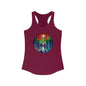 Tank Top, Rainbow Forest Hiking Adventure, Women's Workout Shirt, Nature Lover Gift, Sleeveless Tee, Summer Outdoor Clothing