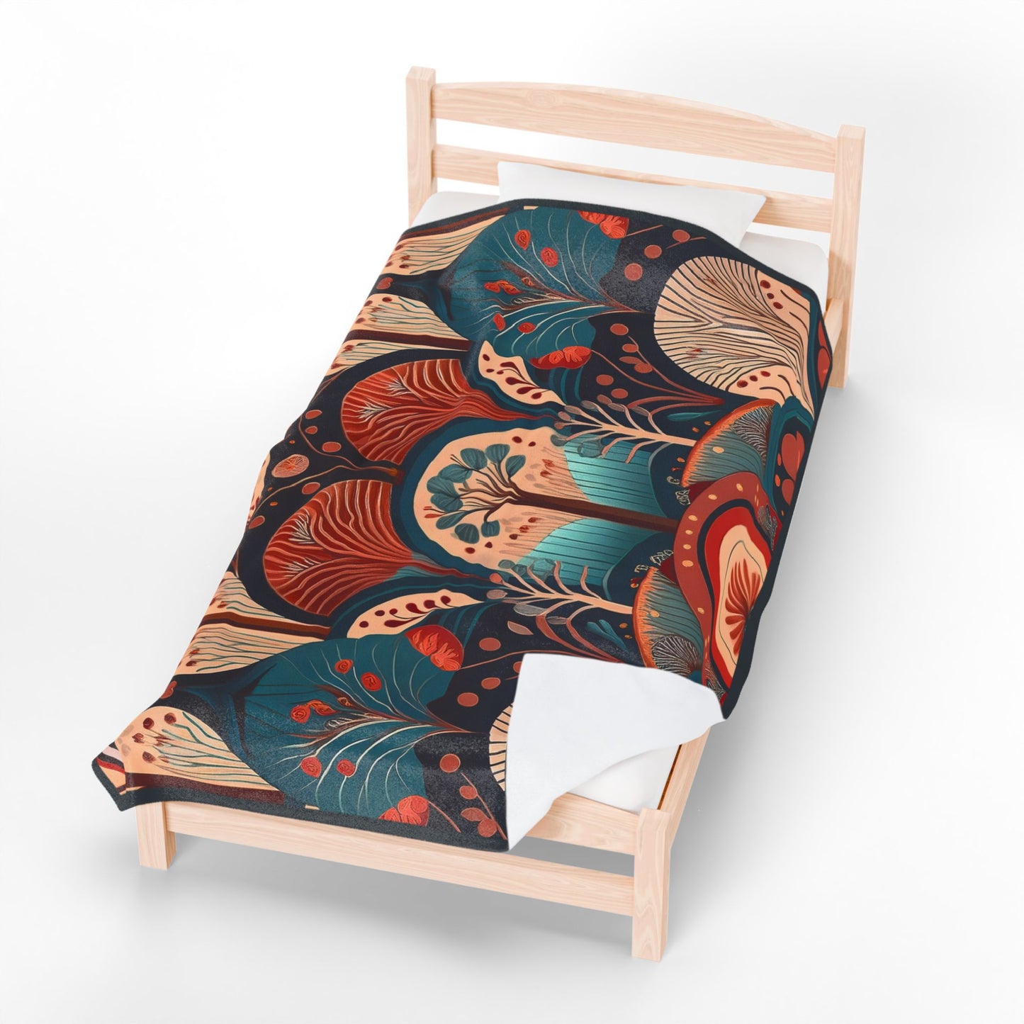 Throw Blanket - Art Deco Tree Pattern Design