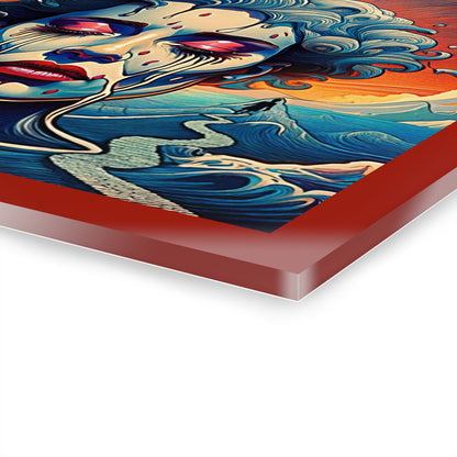 Wall Art Print - Pop Art Surrealism, Acrylic Prints - Cry an Ocean, (French Cleat Hanging)