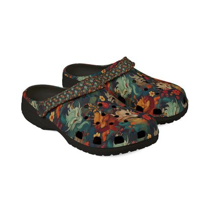 Colorful EVA Foam Rubber Clogs - Multiple Dragon Design for Comfort and Style