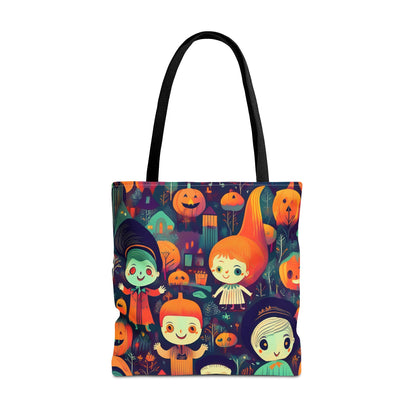 Halloween Trick-or-Treat Kids - Carry all Tote, Ideal for Parties, Eco-Friendly Reusable Shopper, Halloween Gift