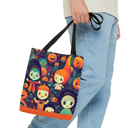 Halloween Trick-or-Treat Kids - Carry all Tote, Ideal for Parties, Eco-Friendly Reusable Shopper, Halloween Gift