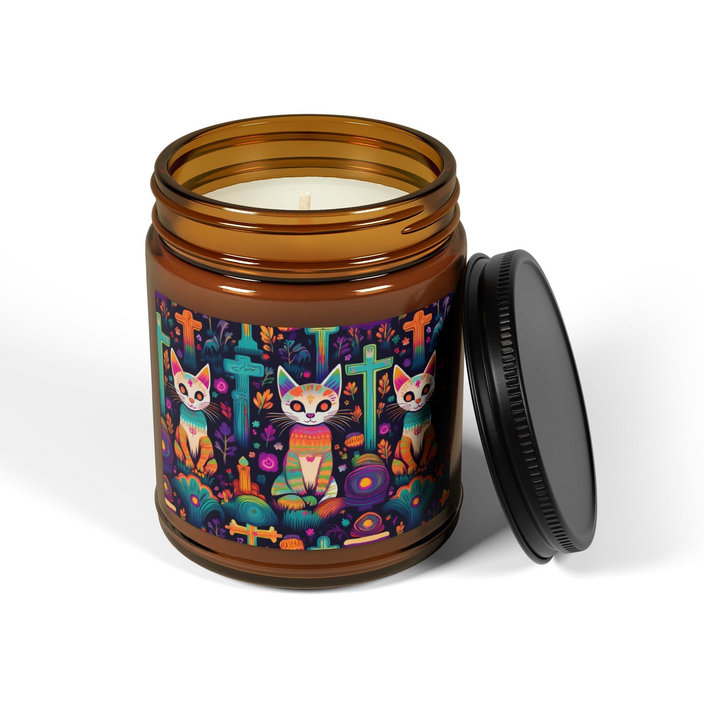 Soy Candle - Halloween Sematary For Cats