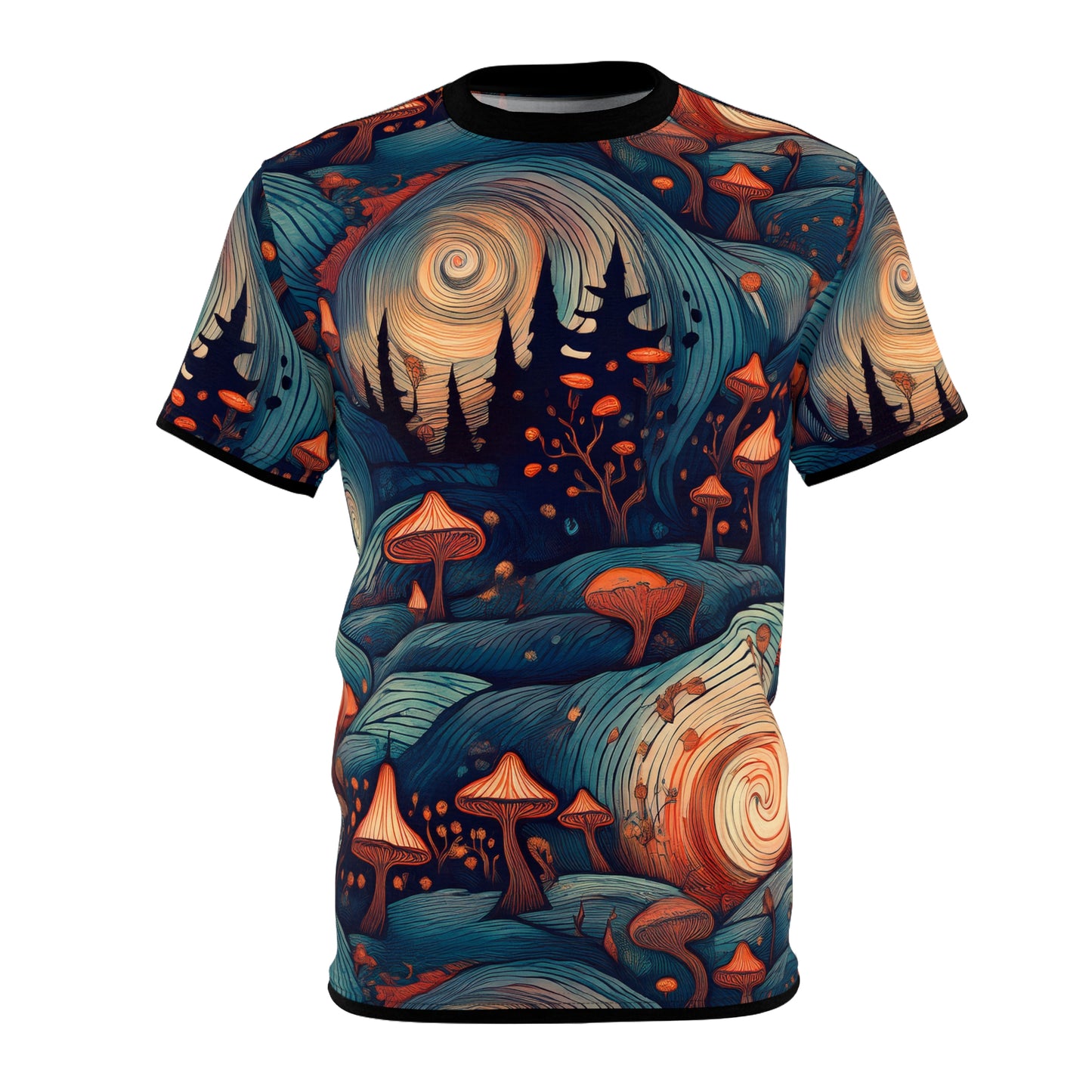 Psychedelic Mushroom Unisex Tee - Vibrant Art for Nature Lovers