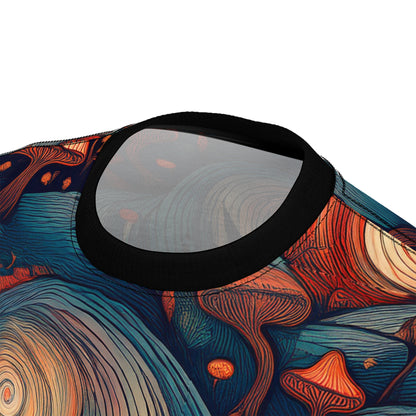 Psychedelic Mushroom Unisex Tee - Vibrant Art for Nature Lovers