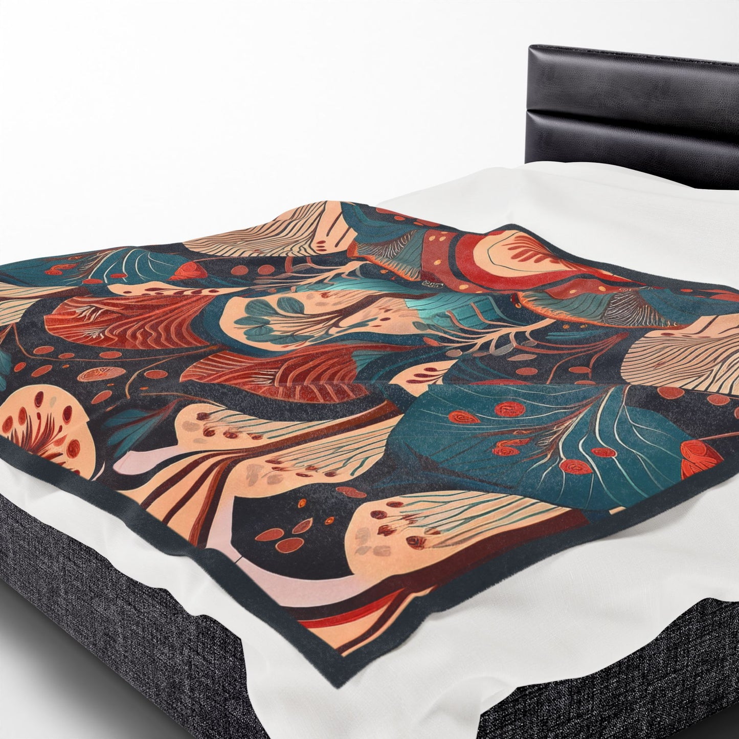 Throw Blanket - Art Deco Tree Pattern Design