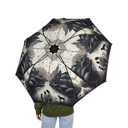 Chic Umbrella for Dog and Nature Lovers, Travel Companion, Rainy Day Essential, Gift for Outdoor Enthusiasts, Stylish Foldable Canopy