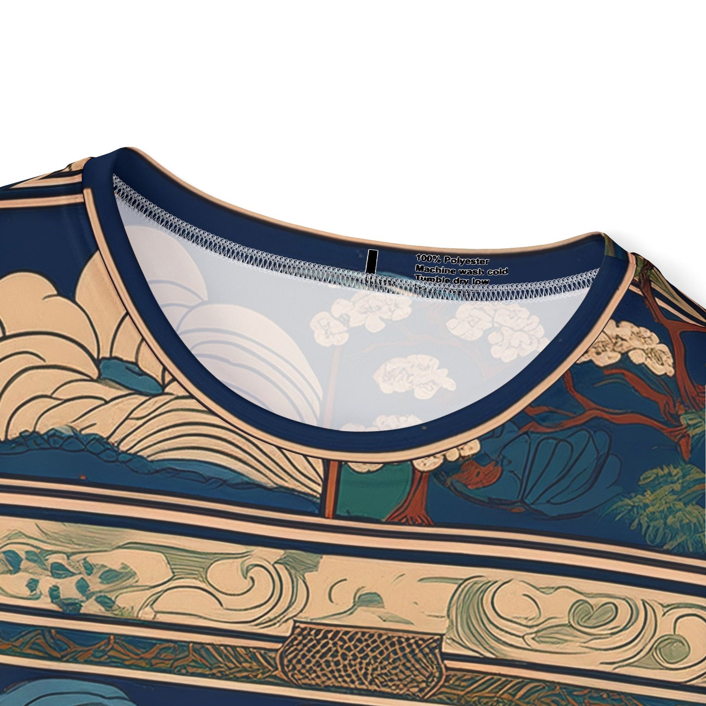 Men's Sports Jersey - Vintage Japanese Inspired Landscape Design