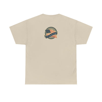 Progressive Patriot- Unisex Heavy Cotton Tee, Retro T-Shirt, Casual Wear, Gift for Activists, Independence Day, Protests, Everyday Apparel