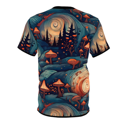 Psychedelic Mushroom Unisex Tee - Vibrant Art for Nature Lovers