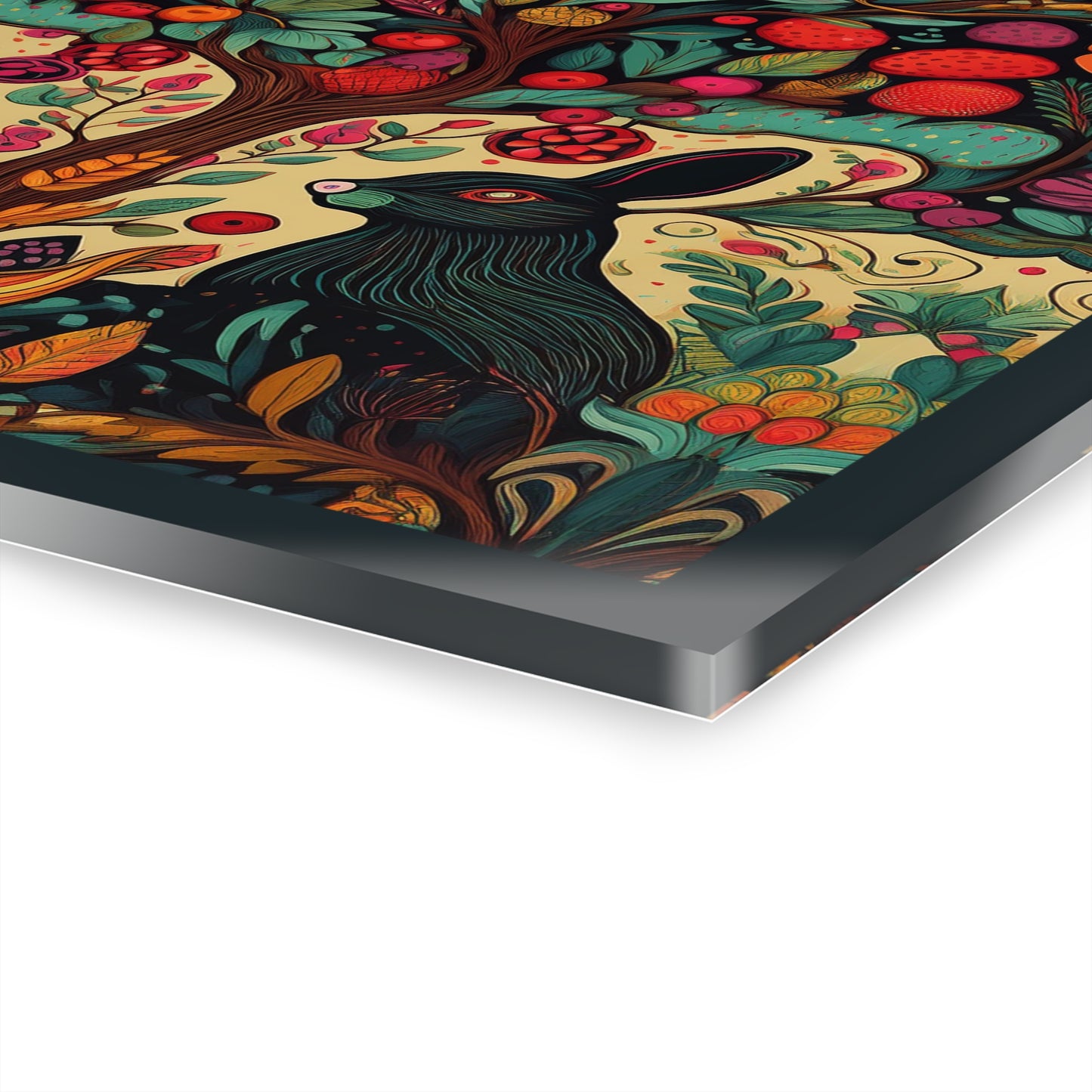 Acrylic Prints Surrealist Art Deco, Twin Rabbits