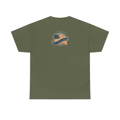 Progressive Patriot- Unisex Heavy Cotton Tee, Retro T-Shirt, Casual Wear, Gift for Activists, Independence Day, Protests, Everyday Apparel